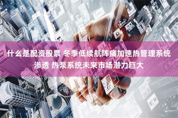 什么是配资股票 冬季低续航阵痛加速热管理系统渗透 热泵系统未来市场潜力巨大