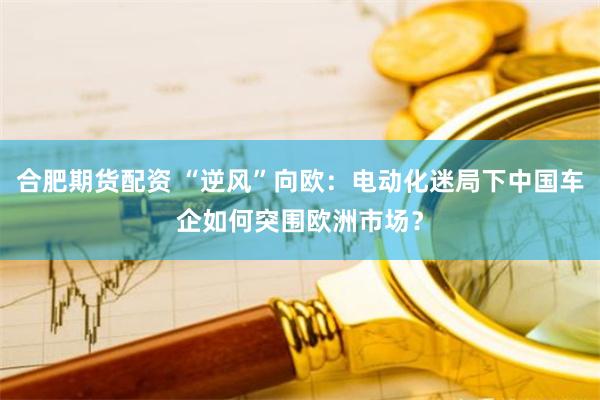 合肥期货配资 “逆风”向欧：电动化迷局下中国车企如何突围欧洲市场？