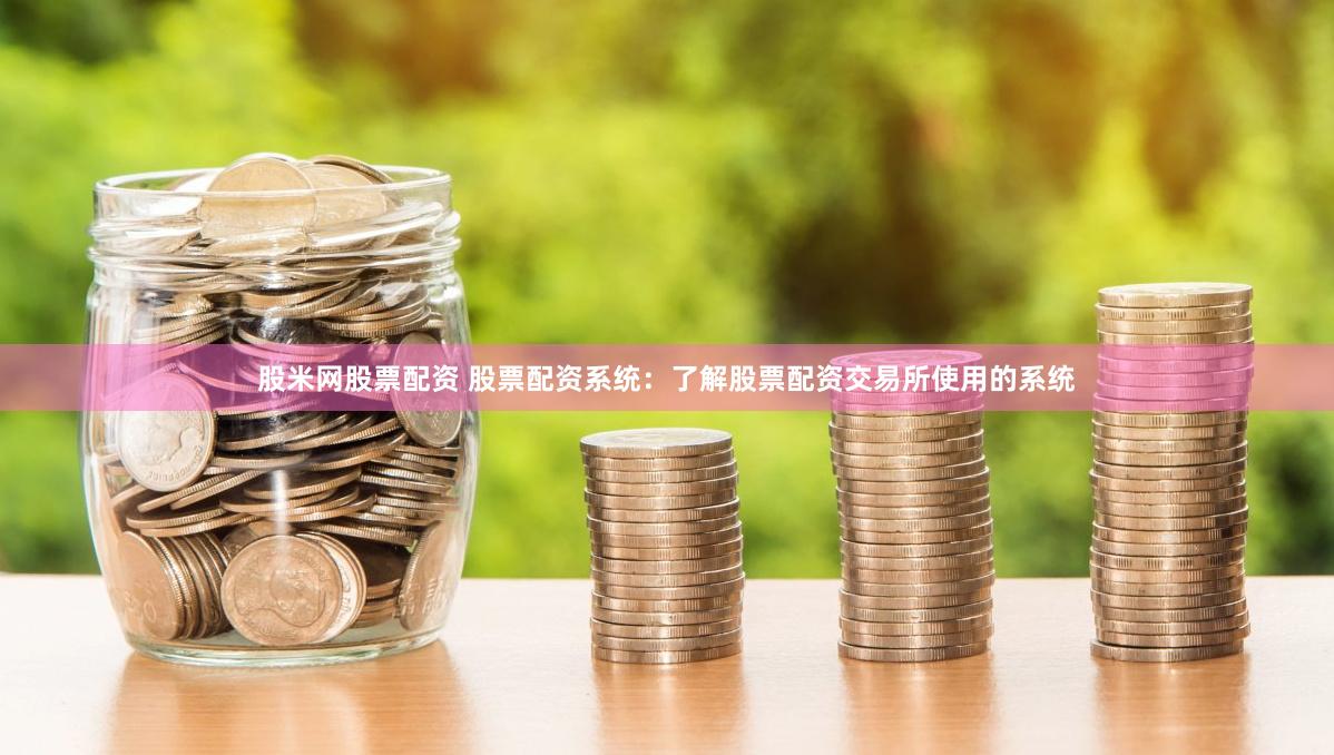 股米网股票配资 股票配资系统：了解股票配资交易所使用的系统